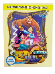 Cuento Para Colorear Aladino Ingles Español 17 Paginas