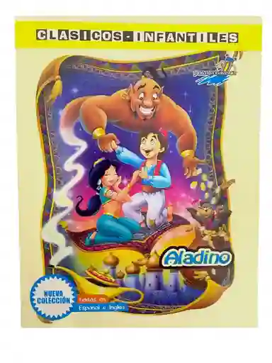 Cuento Para Colorear Aladino Ingles Español 17 Paginas