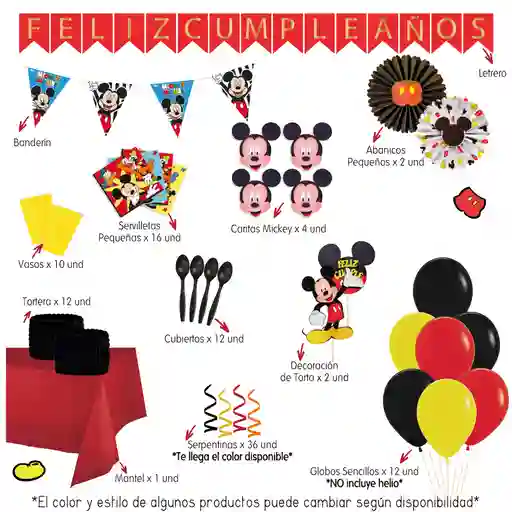 Kit Mickey Mouse 8 Personas