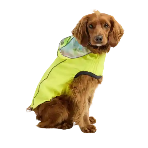 Impermeable Reversible Amarillo Neon Talla M