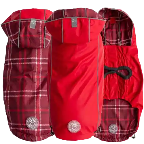 Impermeable Reversible Rojo Talla L