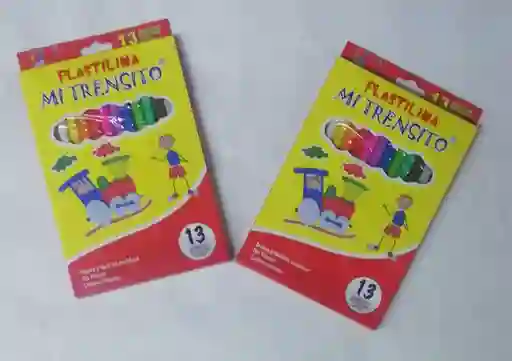 Caja Plastinax 13 Colores Mi Trensito7707326070030