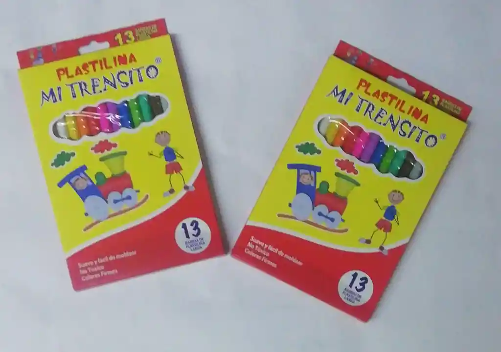 Caja Plastinax 13 Colores Mi Trensito7707326070030