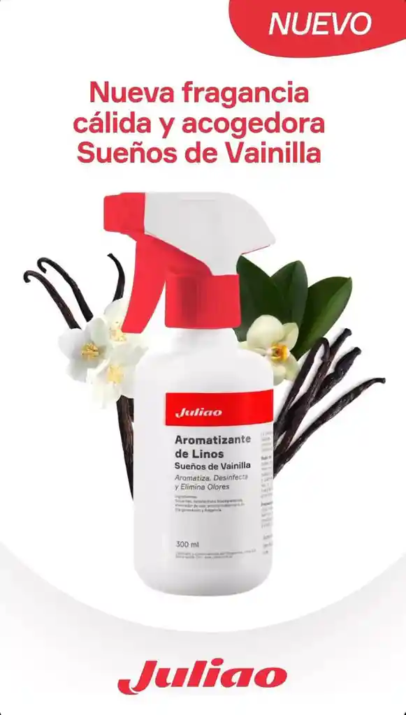 Aromatizante De Linos Sueños De Vainilla X300 Ml