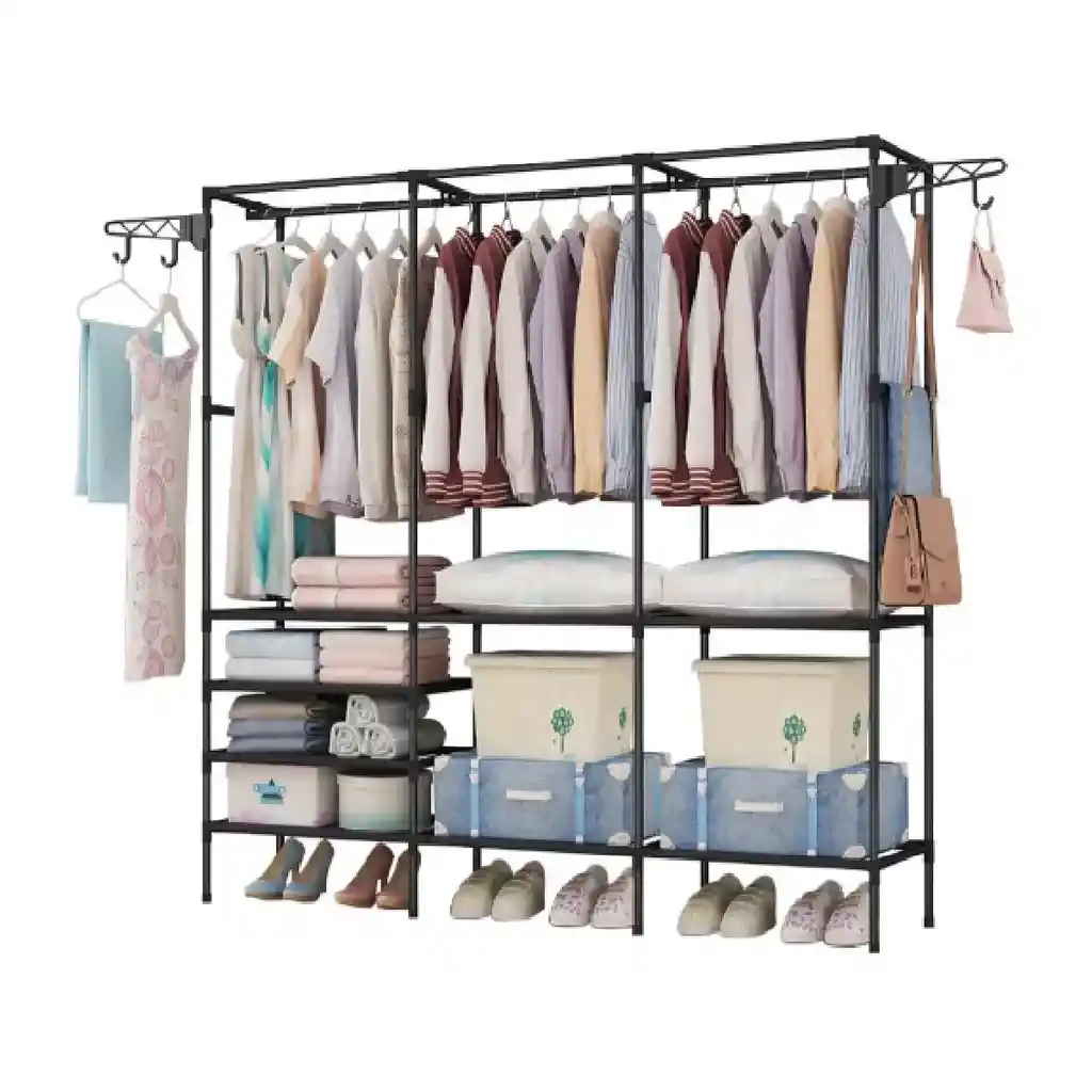 Organizador Closet Calzado Perchero 3 Espacios Multifuncion