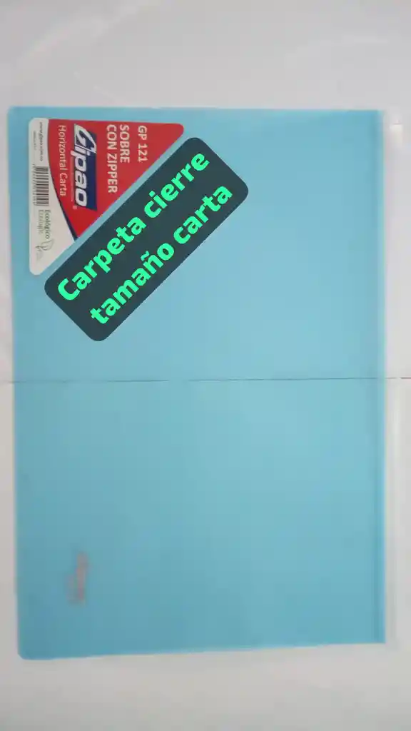 Carpeta Cierre Tamaño Carta