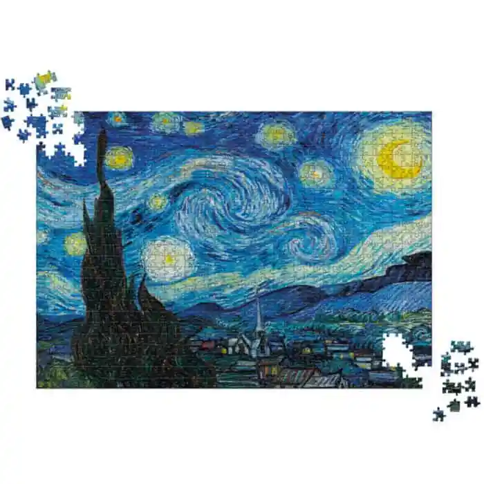 Rompecabezas 1000 Piezas Starry Night Vincent Van Gogh - Línea E