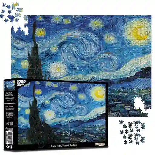 Rompecabezas 1000 Piezas Noche Estrellada – Starry Night , Van Gogh (ing100)