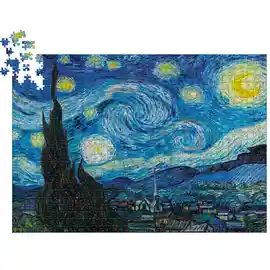 Rompecabezas 1000 Piezas Starry Night Vincent Van Gogh - Línea E