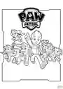 Paginas Para Colorear Paw Patrol X6 Papel Normal Carta