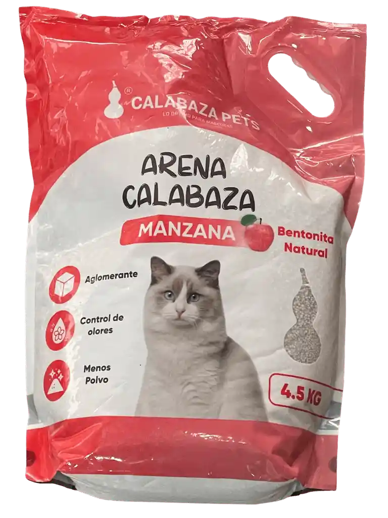 Arena Calabaza Pets Gato Manzana 4.5 Kg