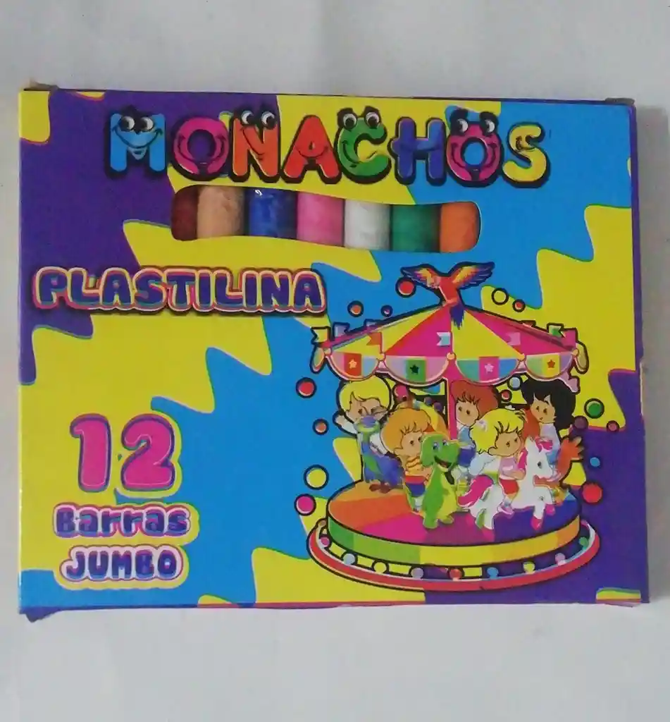 Caja Plastilina X 12 Colores Nachos