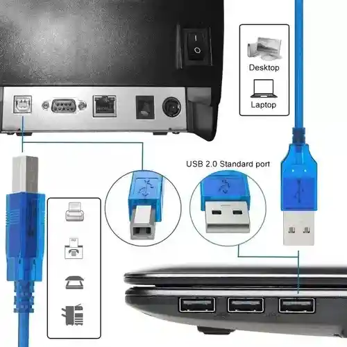 Cable Usb Para Impresora, 1.5 Metros, Blindado Alta Calidad