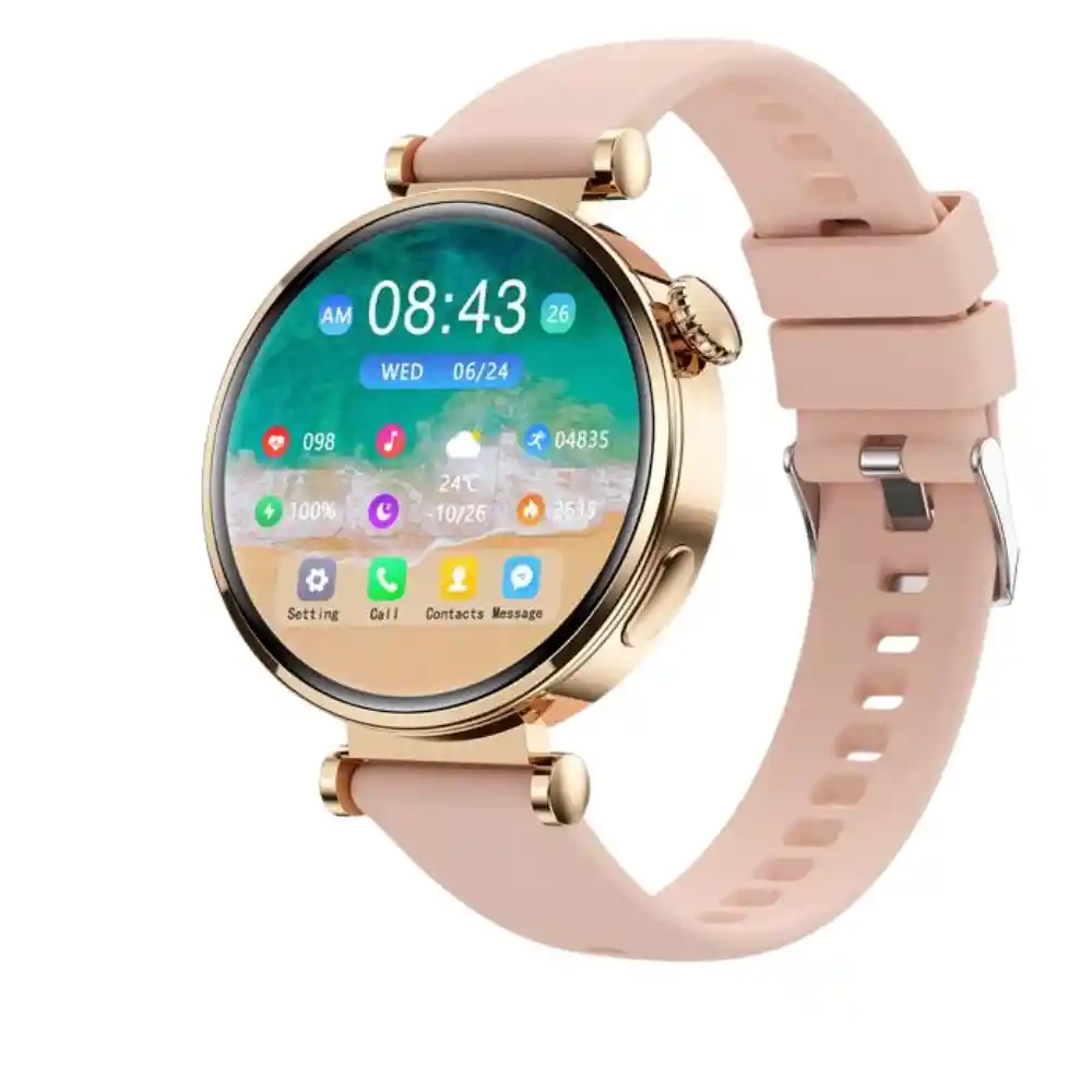 Reloj Inteligente Gt4 Mini Amoled Smart Watch Dorado