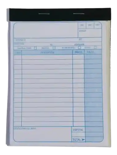 Talonario Factura Papel Periódico 1/72 - Pequeño