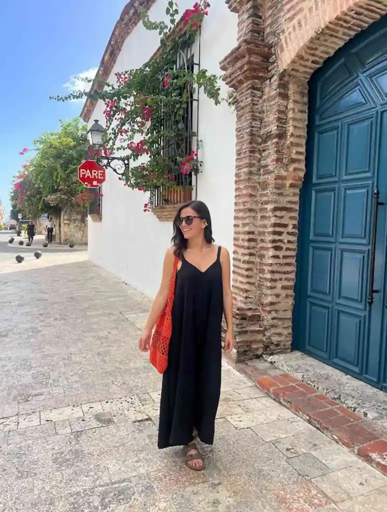 Enterizo Para Mujer Escote Cuadrado Negro