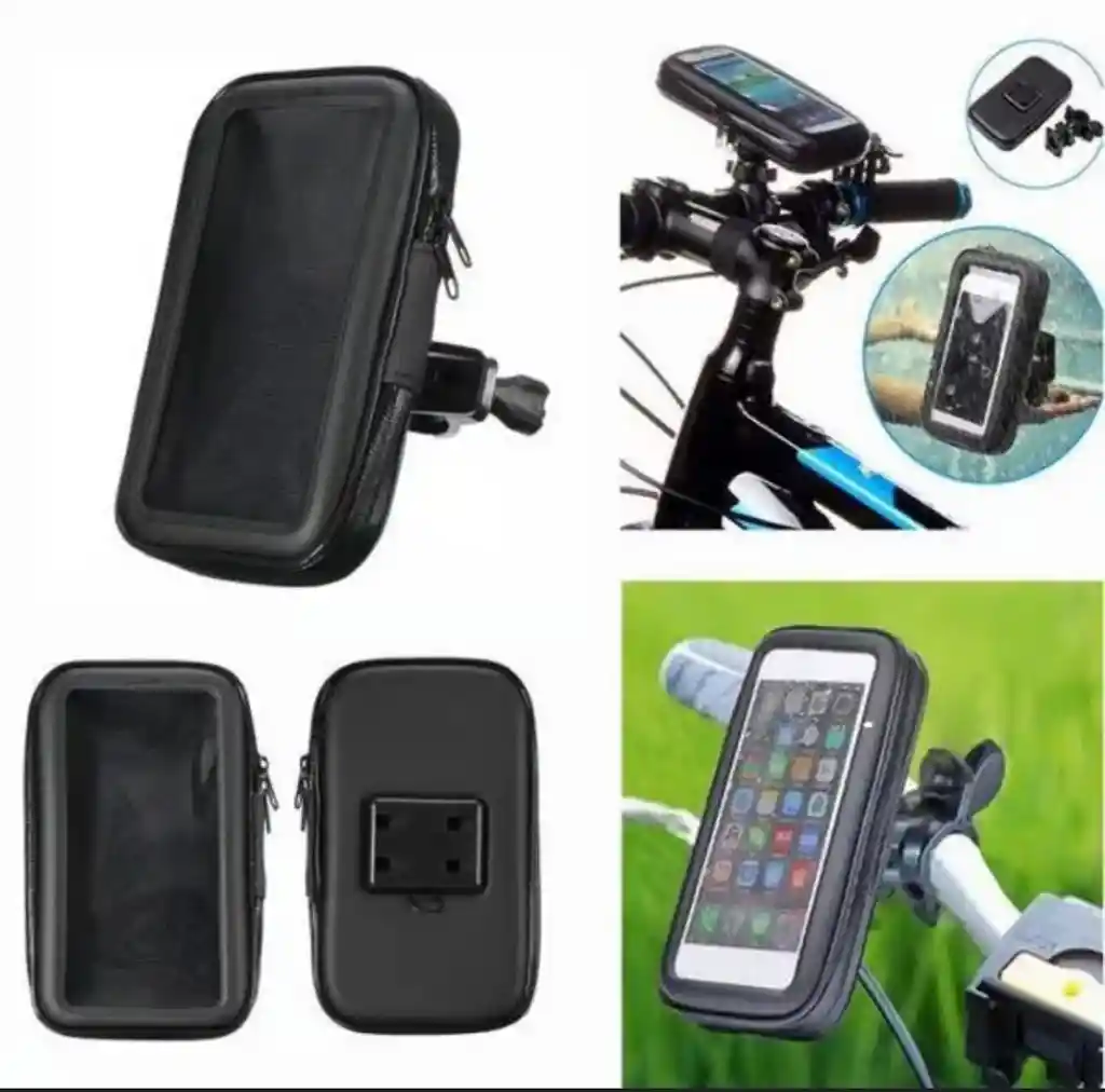 Soporte Porta Celular Estuche Moto Bicicleta Impermeable