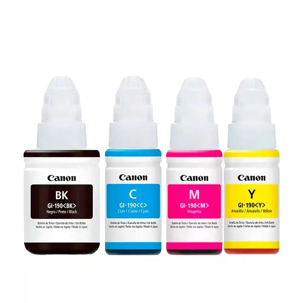 Kit X 4 De Tintas Canon 190 100% Original