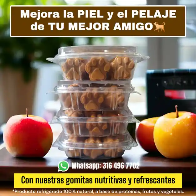 Gomitas Nutritivas Para Perros, 🟤piel Y Pelaje X15und