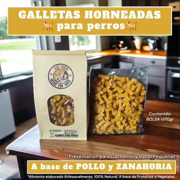 Galletas Horneadas, Pollo Y Zanahoria X170gr