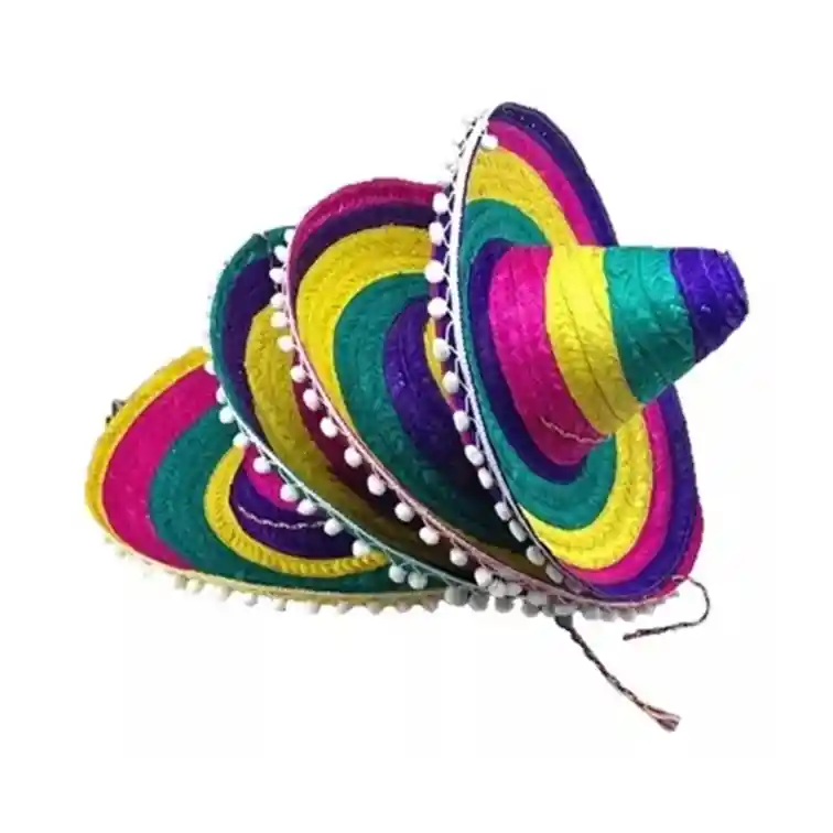 Sombrero Mexicano Multicolor Fiesta Mariachi Fiesta