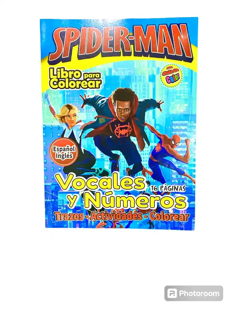 Libro De Actividades Y Colorear 16 Paginas Spiderman Español Ingles