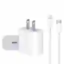 Cargador Iphone 20w Carga Rapida + Cable