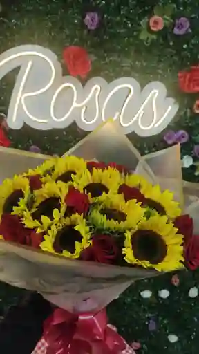 Rosas Y Girasoles