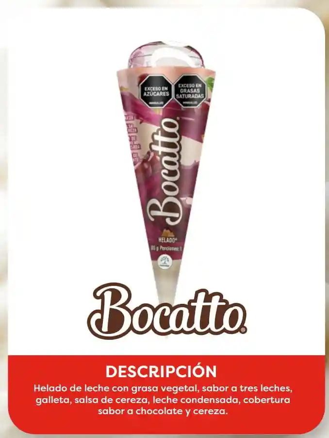 Bocatto Vainilla Fresa 85g