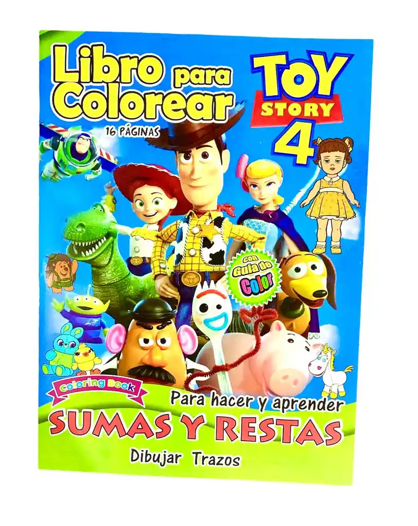 Libro De Actividades Y Colorear 16 Paginas Toy Story