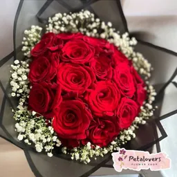 Flores Bouquet De 12 Rosas Rojas