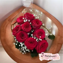 Bouquet Flores Rosas Rojas