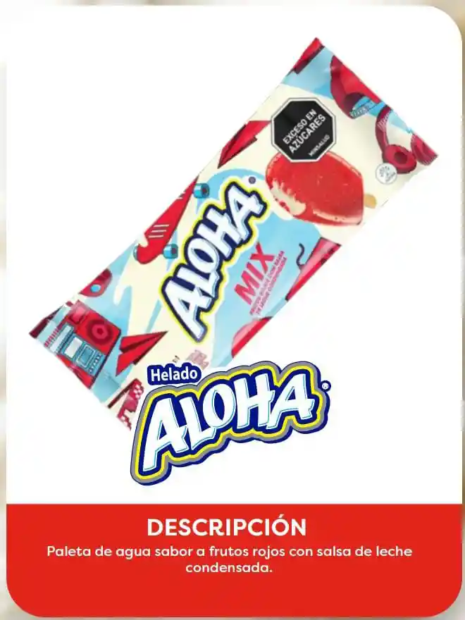 Paleta Aloha Mix 80g