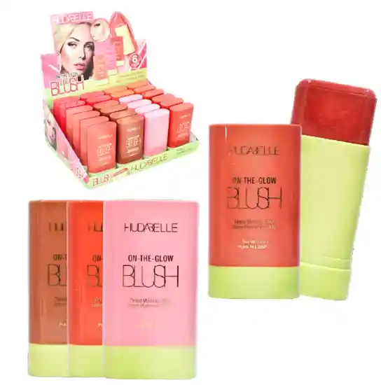 Rubor Blush En Barra Retractil Maquillaje Para Rostro