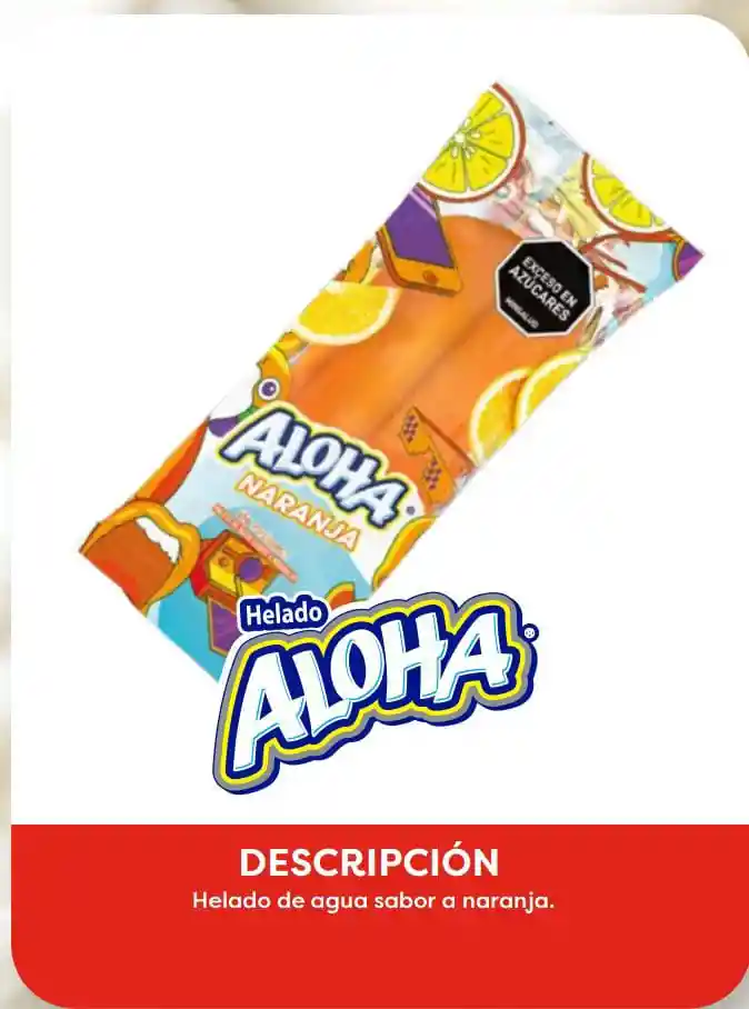 Paleta Aloha Naranja X65g