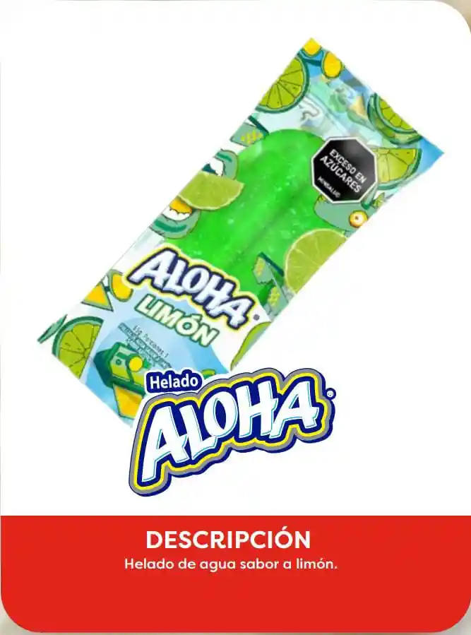 Paleta Aloha Limon X65g