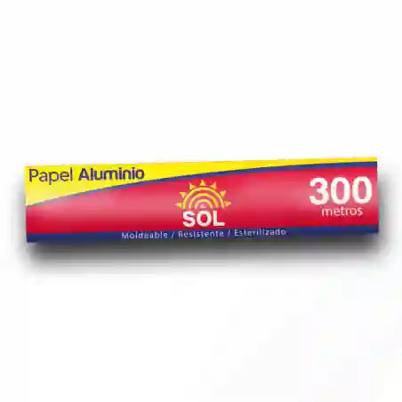 Papel Aluminio 300 Mts El Sol