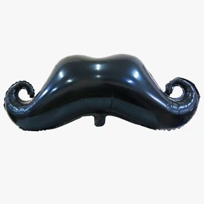 Globo Metalizado Mostacho Pequeño (16cm X 40cm )