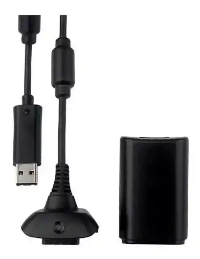 Kit Carga Y Juega Para Control Xbox 360 Pila Bateria Y Cable