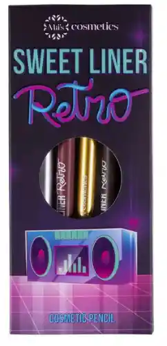 Lápiz Delineador Para Ojos Tonos Metalizados Maquillaje Para Ojos Sweet Liner Retro