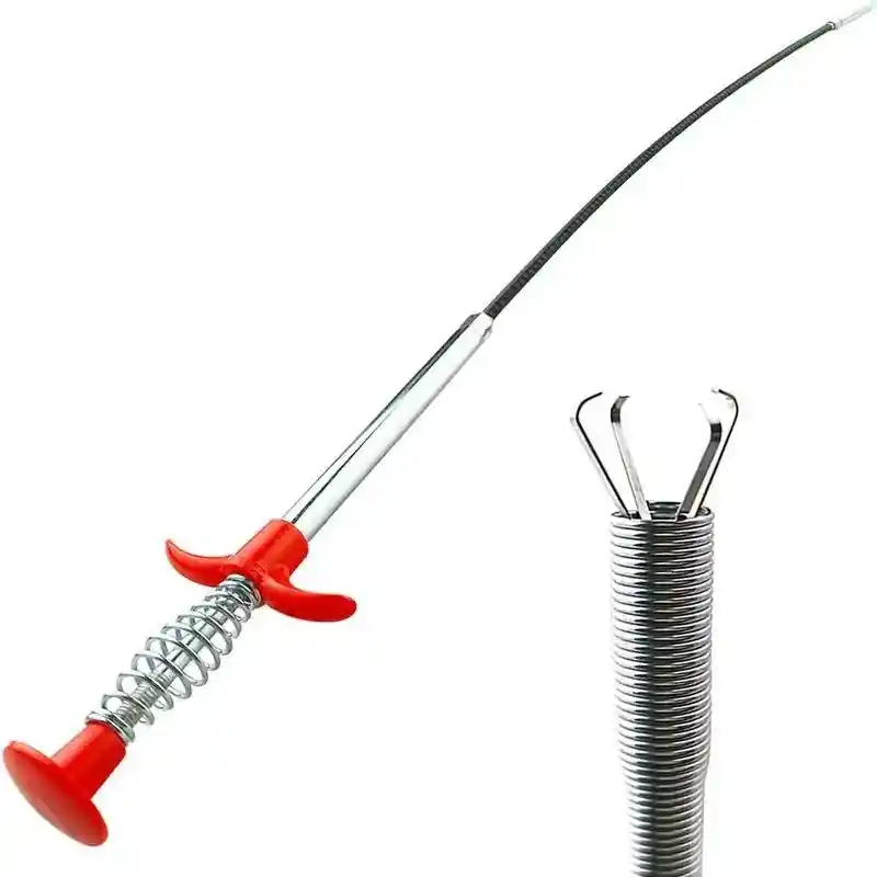 Sonda De Drenaje 60 Cm Destapa Cañerias Para Sifones Tuberia Y Alcantarillado Extractor De Plomeria