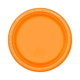 Plato Naranja 9" X 10 Biodegradable