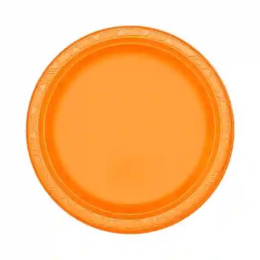 Plato Naranja 9" X 10 Biodegradable