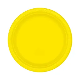 Plato Amarillo 9" X 10 Biodegradable