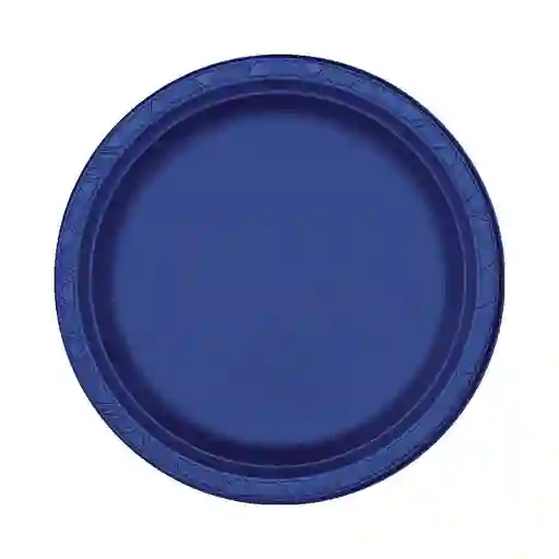 Plato Azul Rey 9" X 10 Biodegradable