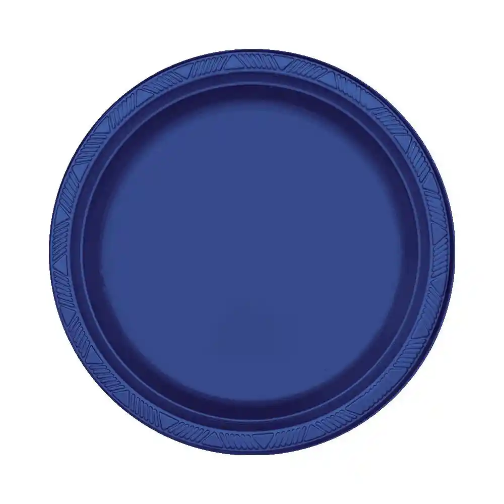 Plato Azul Rey 9" X 10 Biodegradable