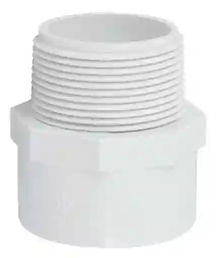 Adaptador Macho Blanco Pvc 1/2