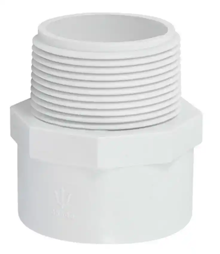 Adaptador Macho Blanco Pvc 1/2