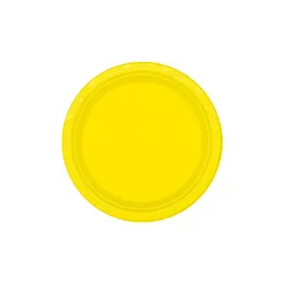 Plato Amarillo 6" X 10 Biodegradable