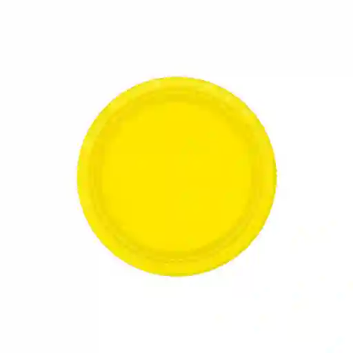 Plato Amarillo 6" X 10 Biodegradable